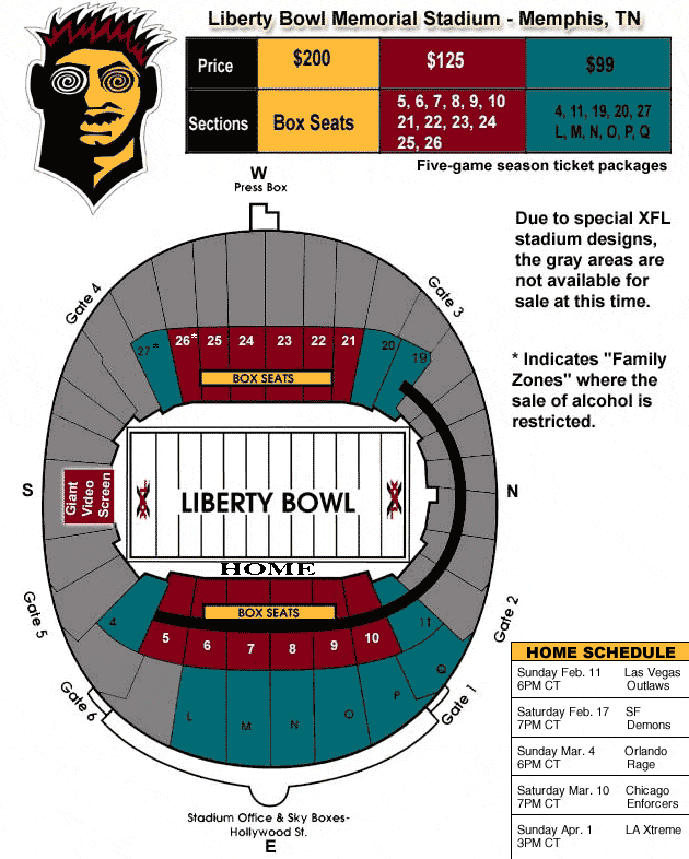 Liberty Bowl Seating Chart View